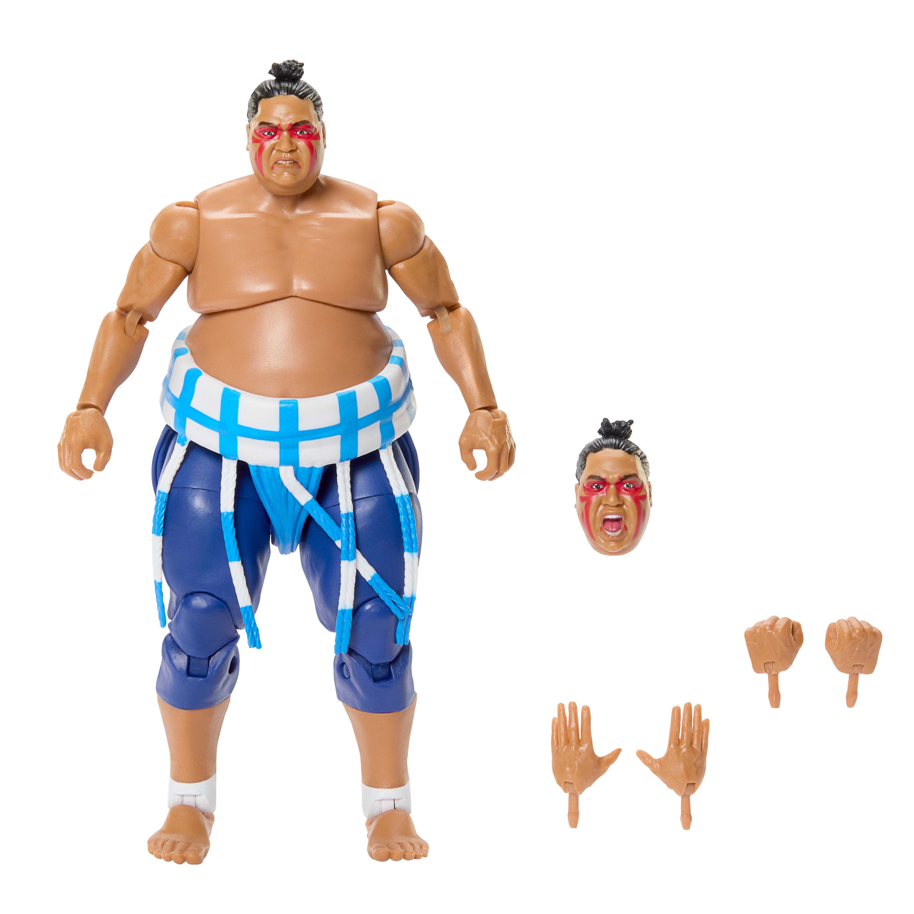 WWE X Street Fighter Yokozuna Action Figure & Accessories, 6-inch Collectible E Honda Mashup Set