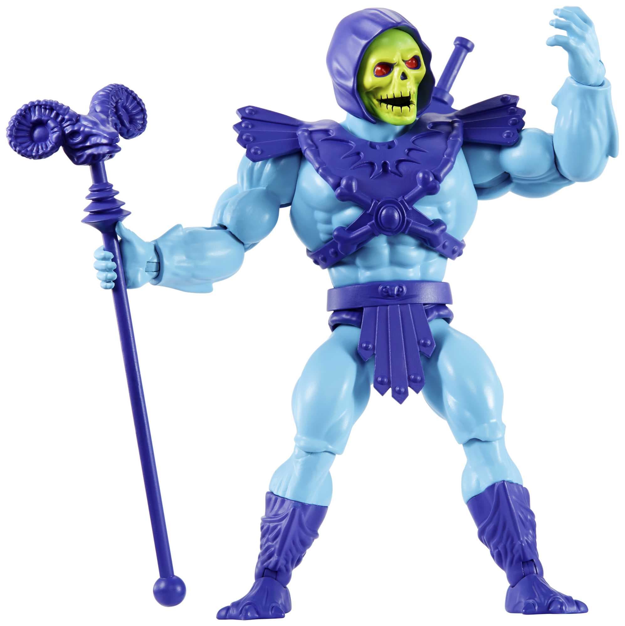 Les Maîtres de L’Univers Origins – Figurine Articulée Mdu Skeletor de 14 Cm (5,5) Po Avec Bâton et Épée