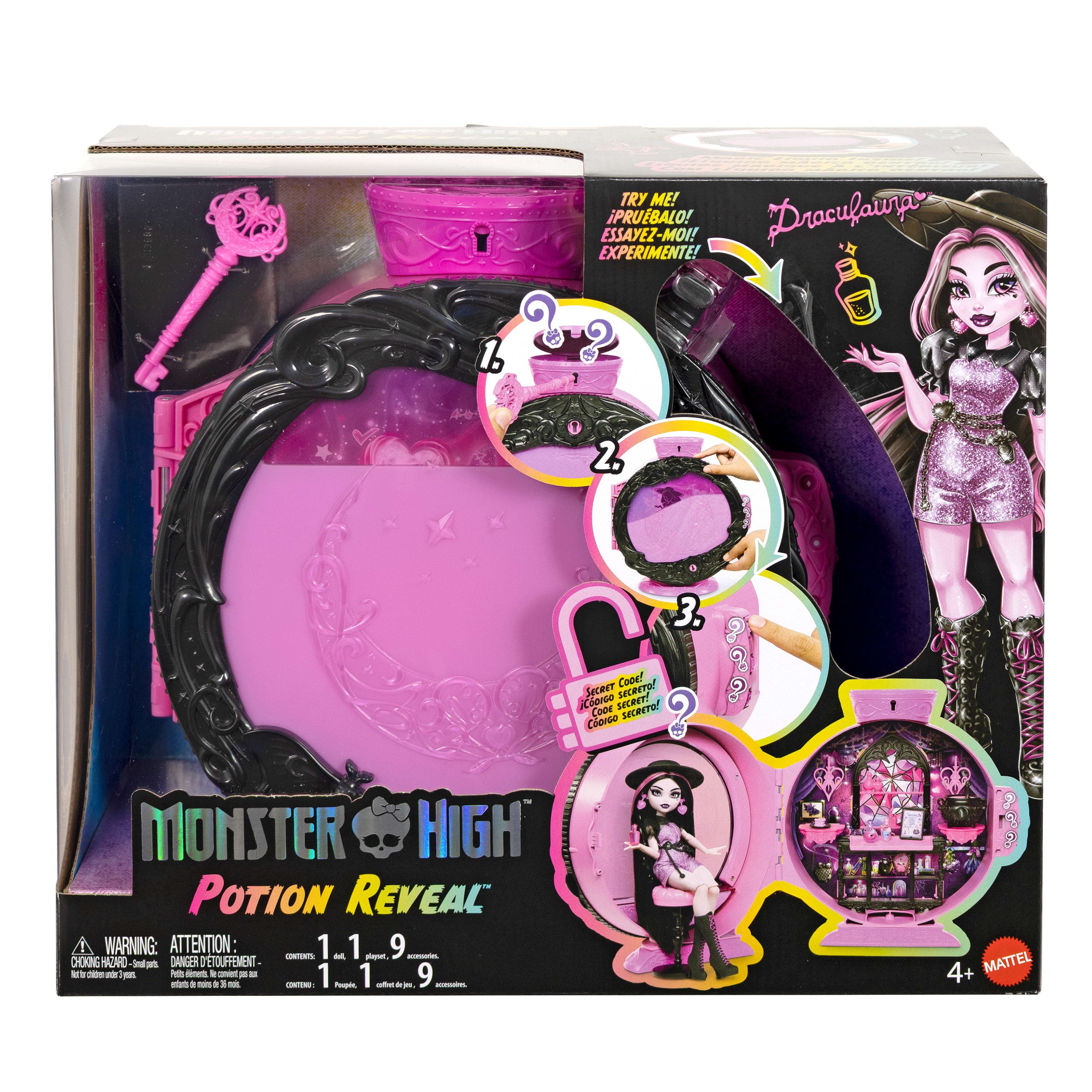 Monster High-Coffret Potion de Révélation Avec Poupée Draculaura