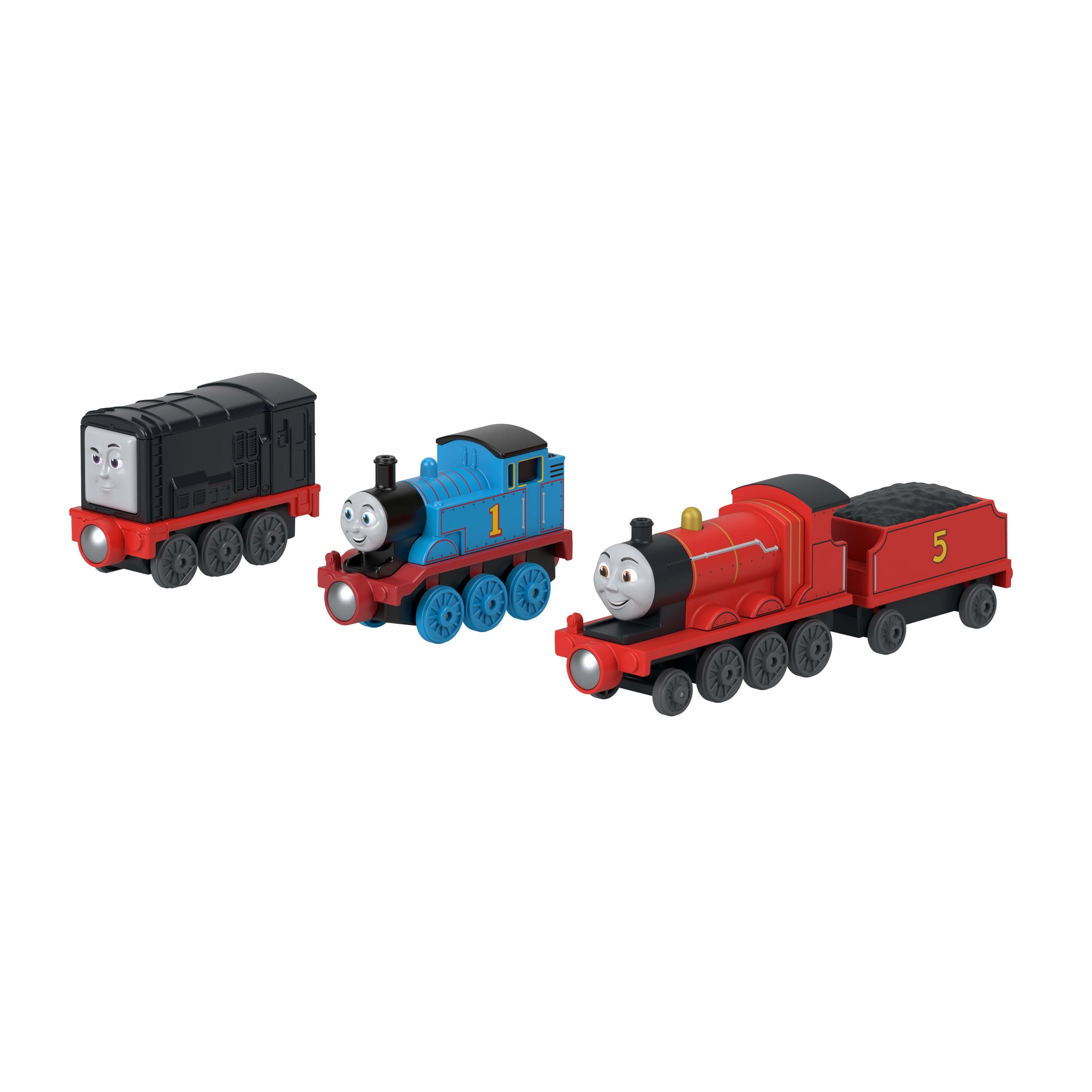 Thomas & Friends By Fisher-Price Die-Cast Toy Train Multipack With Thomas, Diesel & James Engines
