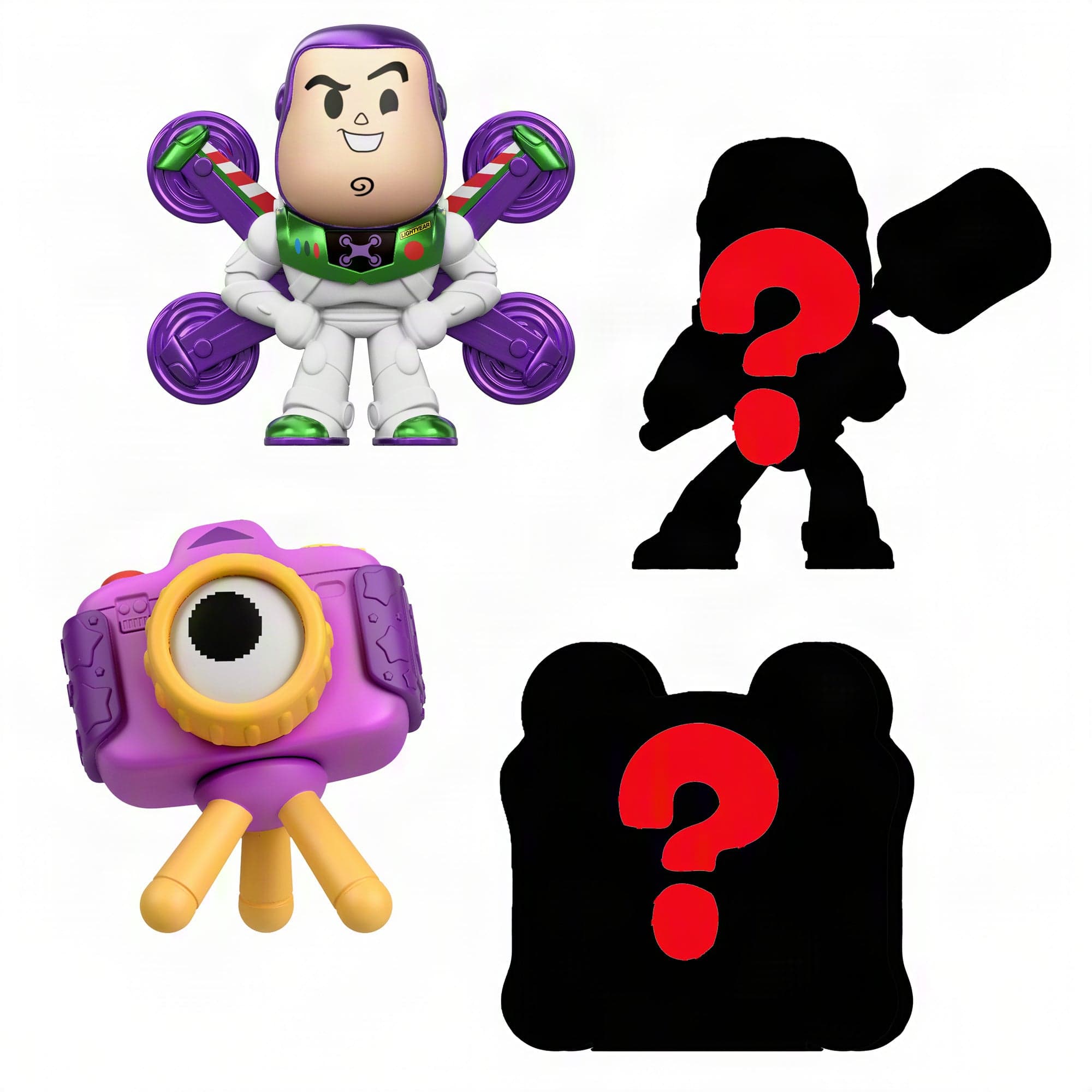 Coffrets Multiples Histoire de Jouets 5 de Disney et Pixar, 4 Mini-Figurines du Film