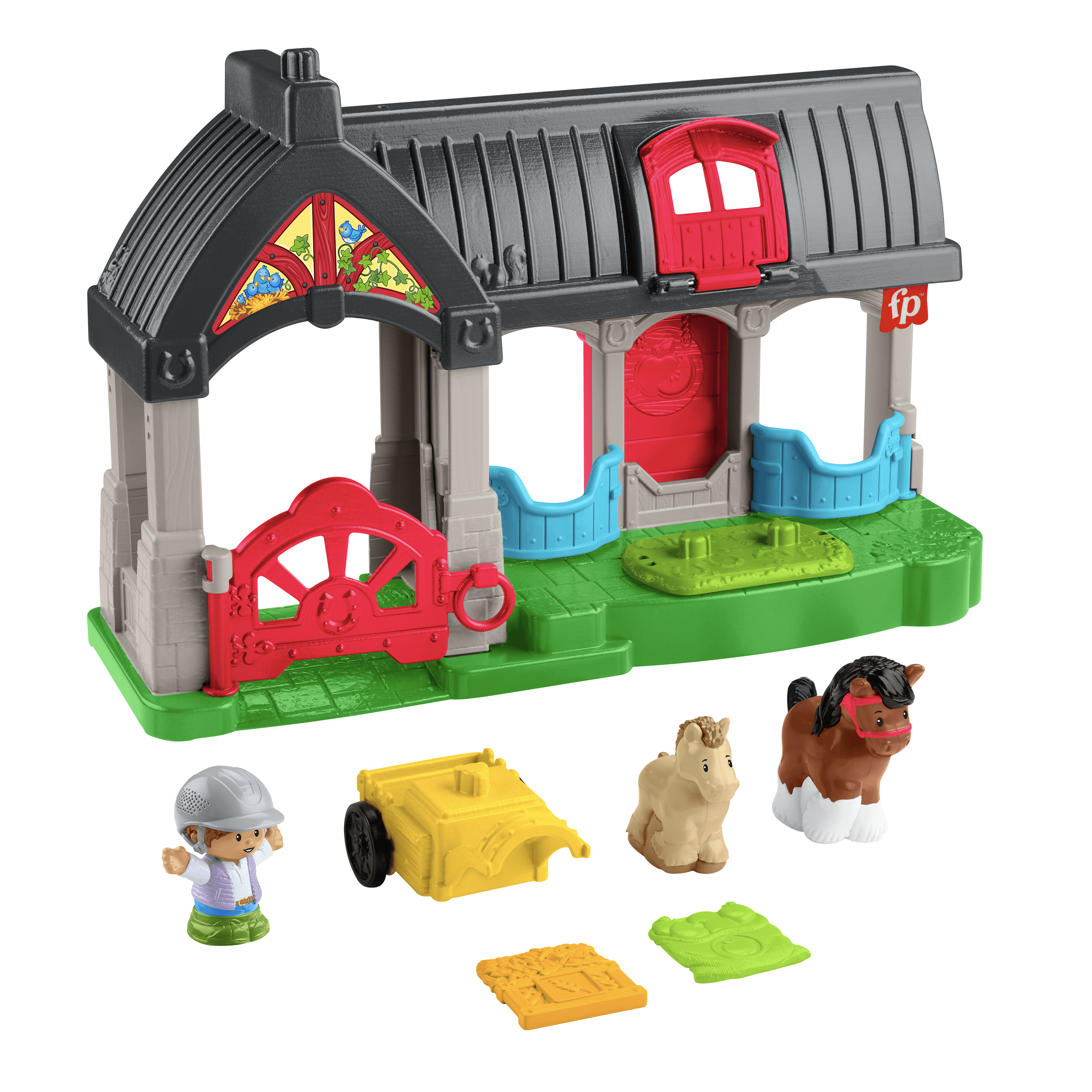 Fisher-Price-Little People-L’Écurie des Joyeux Chevaux Avec 6 Éléments