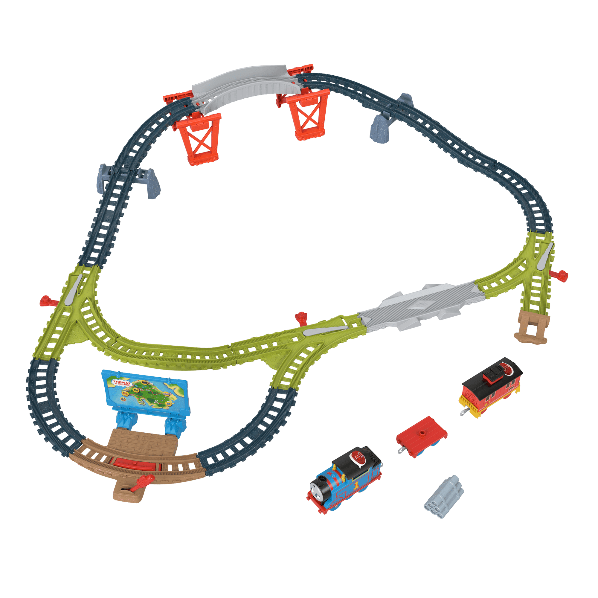 Thomas & Friends Pista de Juguete Interactiva de Thomas y Bruno