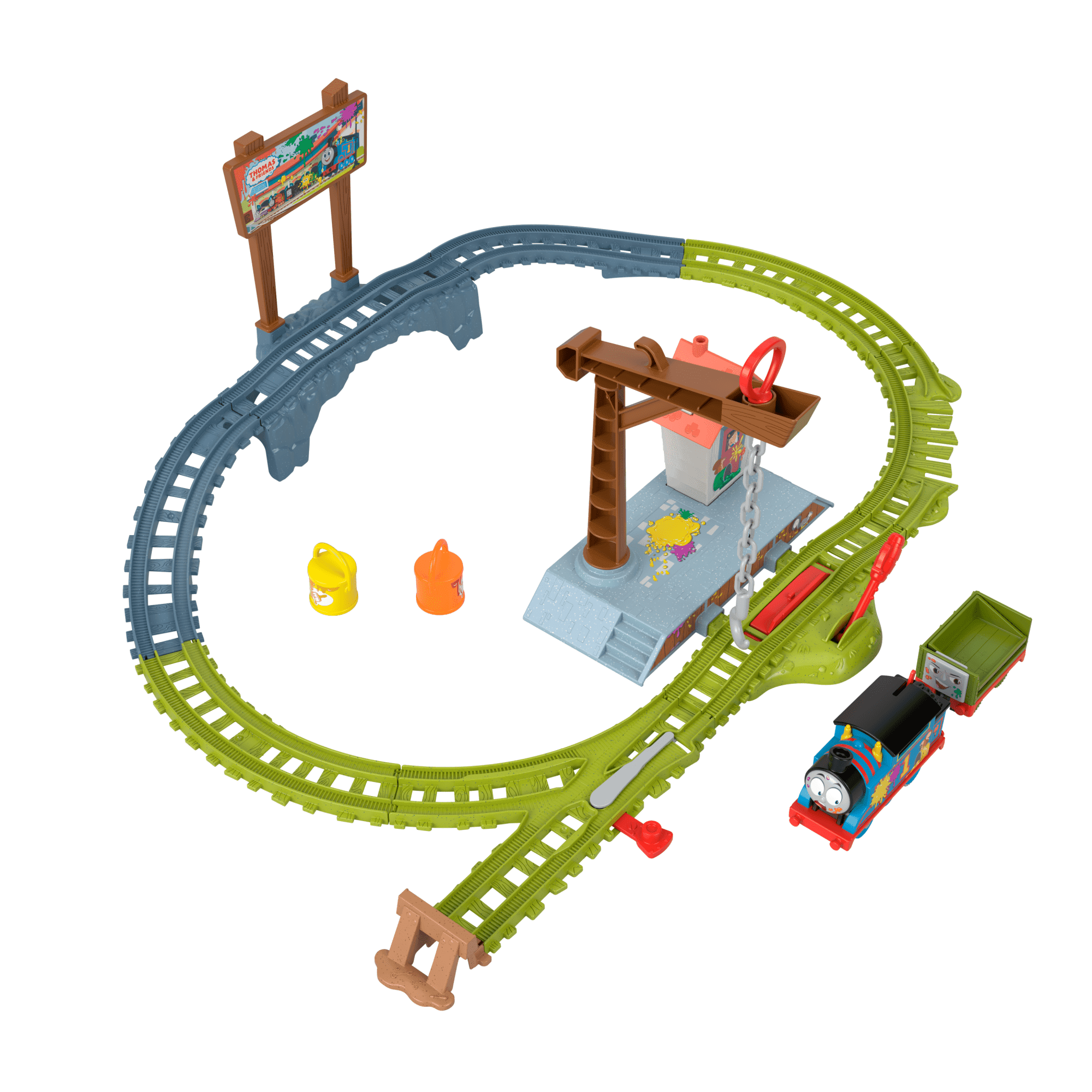 Thomas e Seus Amigos Pista de Brinquedo Entrega de Pintura
