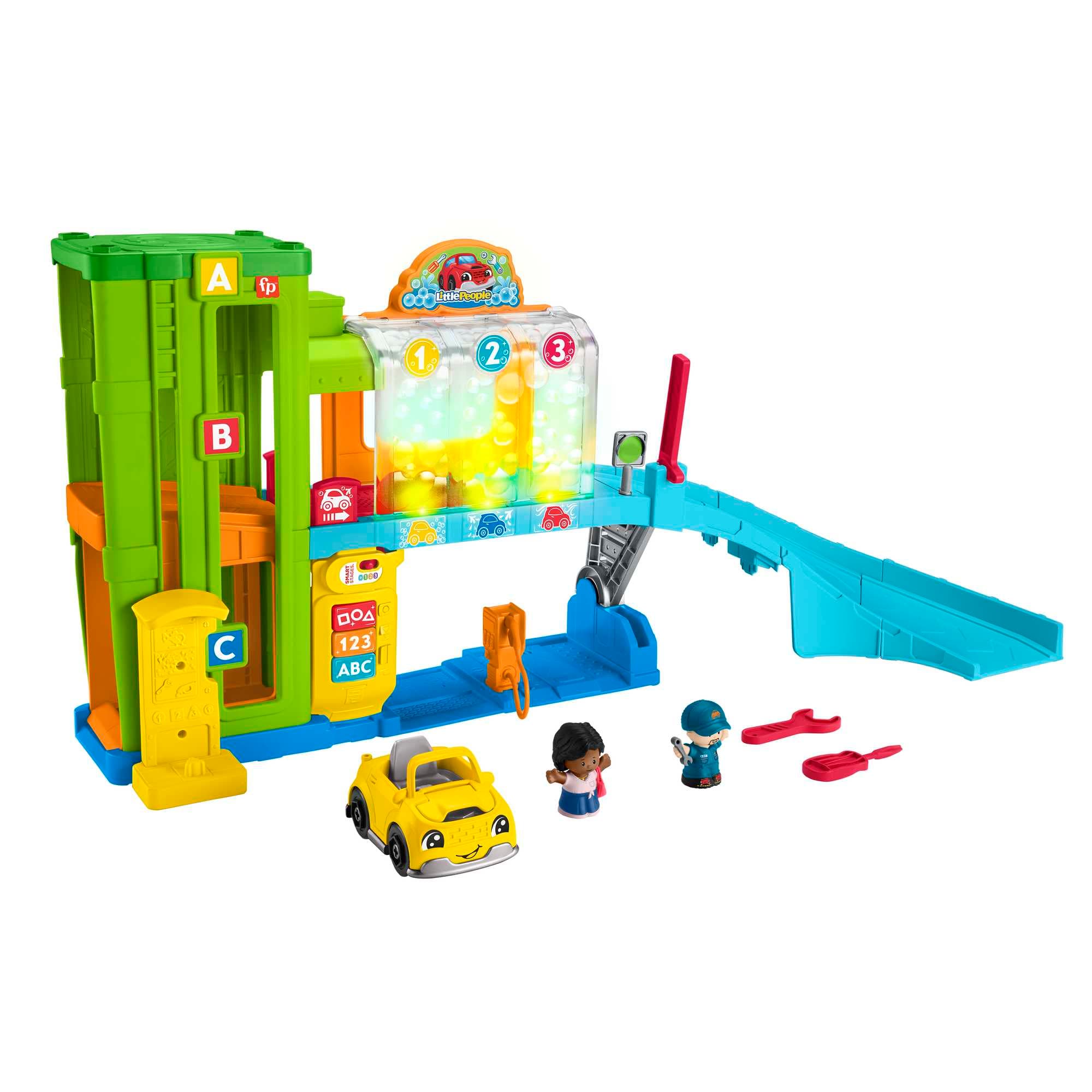 Fisher-Price Little People Coffret de Jeu Le Garage Lumineux