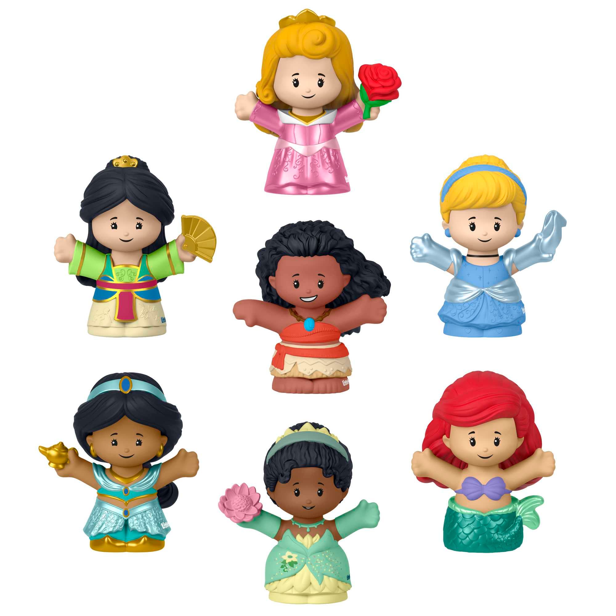 Fisher-Price-Disney-Little People-Coffret Figurines Princesses, Bambin