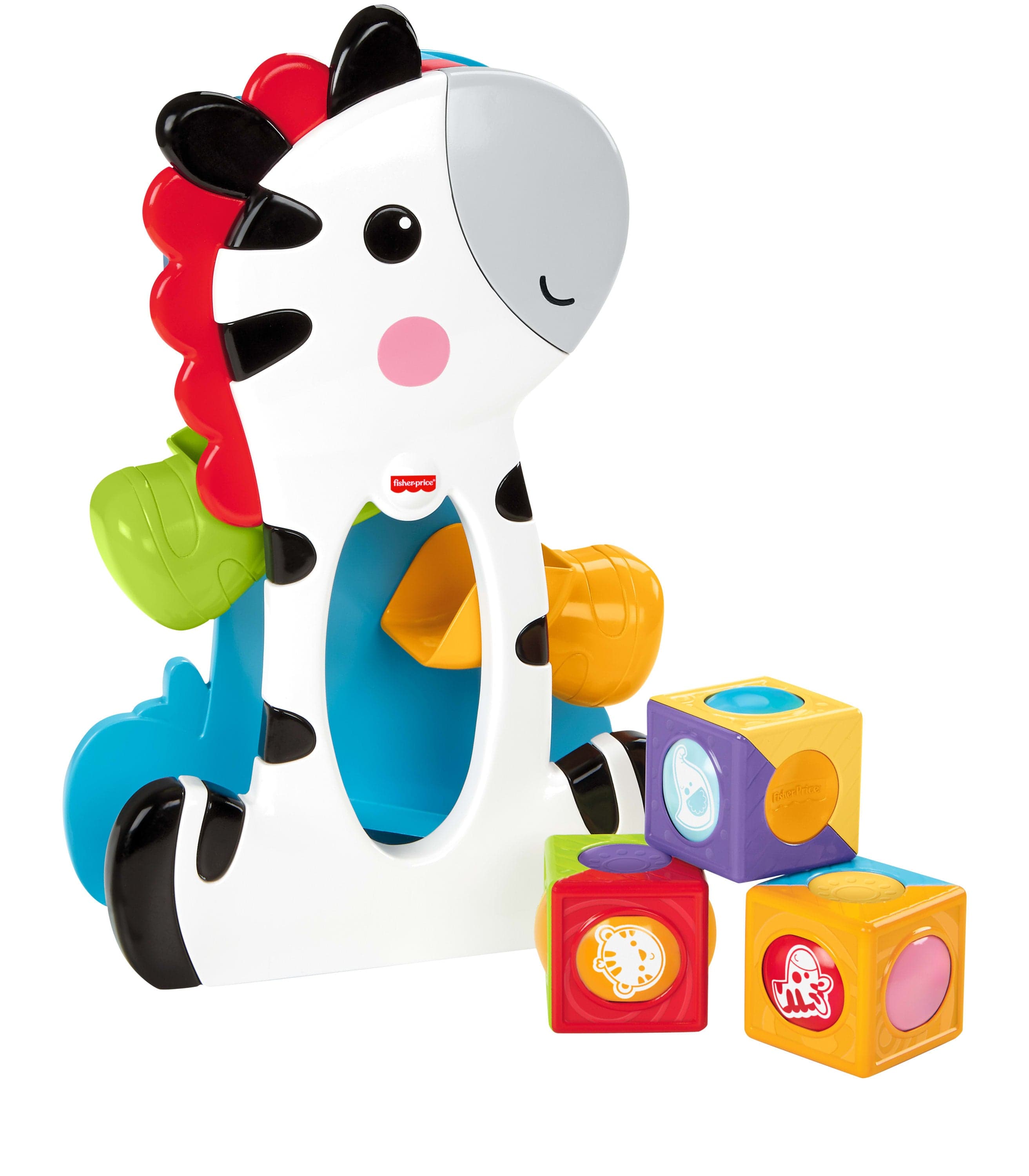 Fisher-Price Brinquedo para Bebês Zebra Blocos Surpresa