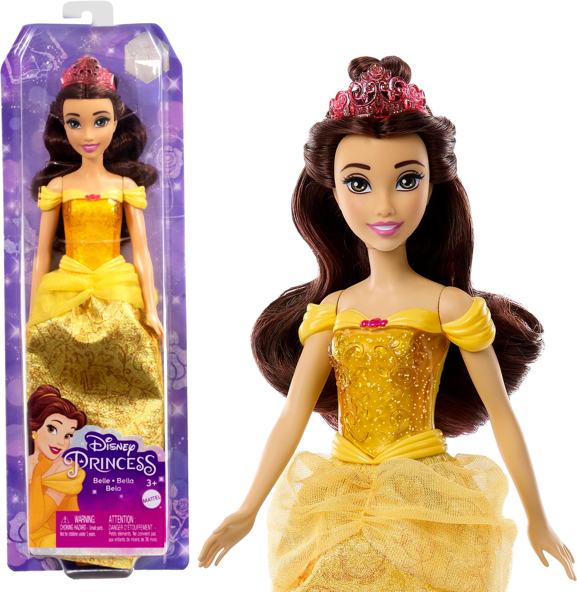 Disney Princess Toys, Belle Fashion Doll And Accessories