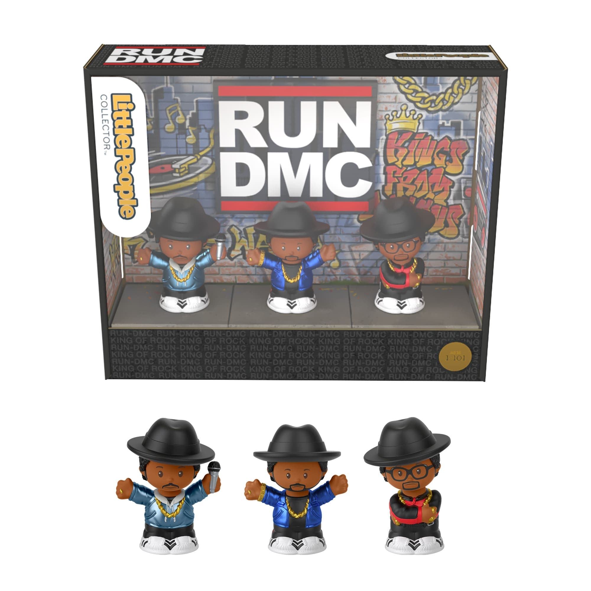 Fisher-Price Little People Collector Run DMC Special Edition Figure Set, 3 Figurines