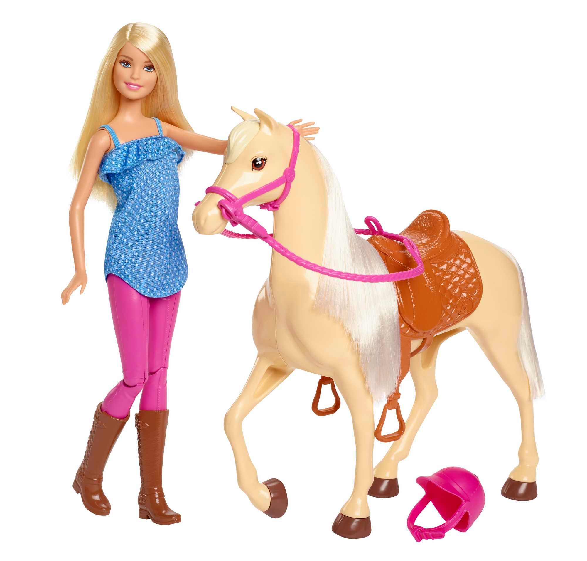 Barbie et Son Cheval, Poupée Blonde