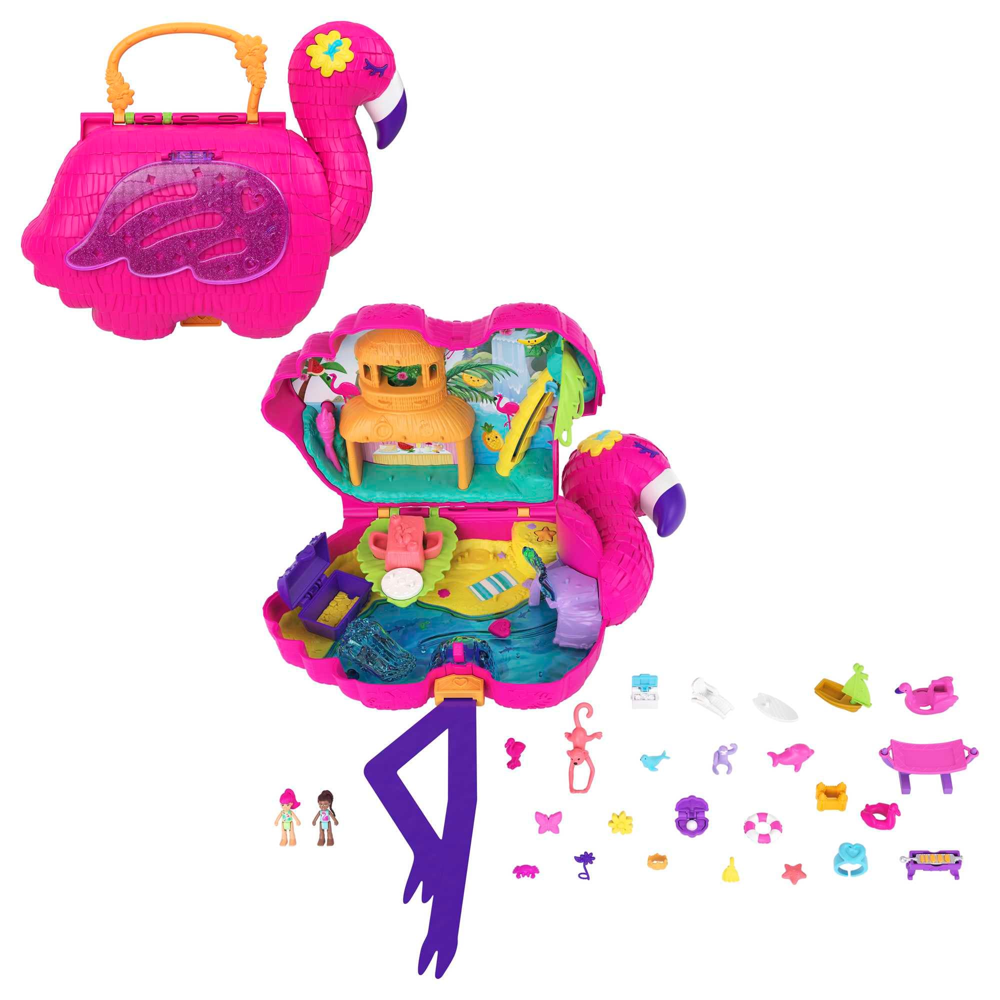 Polly Pocket Grand Coffret Flamant Rose de Fête