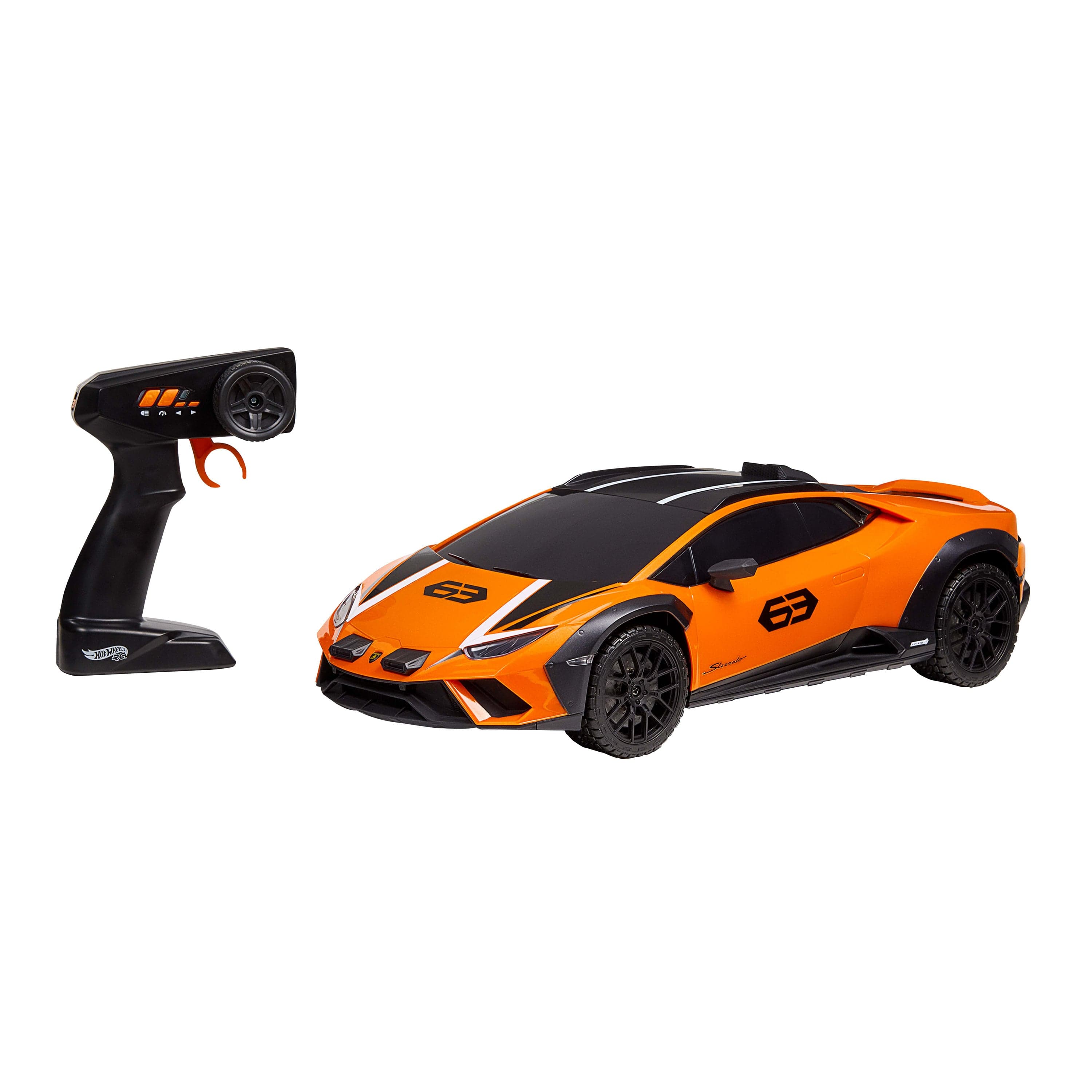 Hot Wheels RC 1:10 Scale Lamborghini Huracán Sterrato, Battery-Powered Remote-Control Toy Car