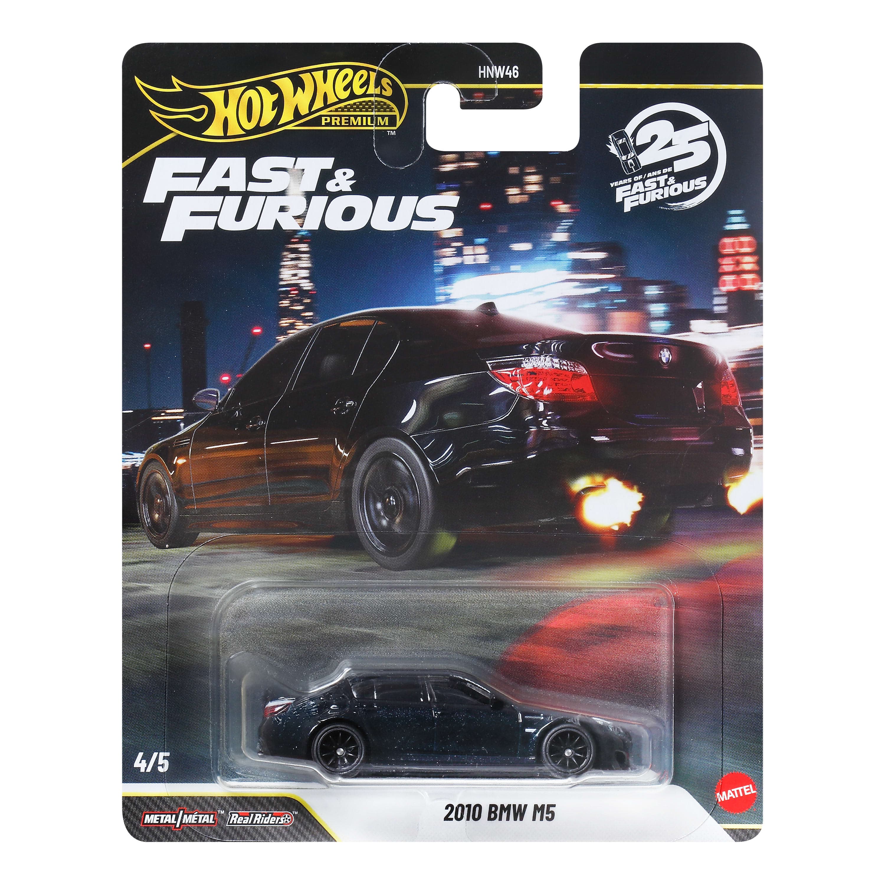 Hot Wheels Collector Vehículo de Colección Auto Rápidos y Furiosos BMW M5 (E60)