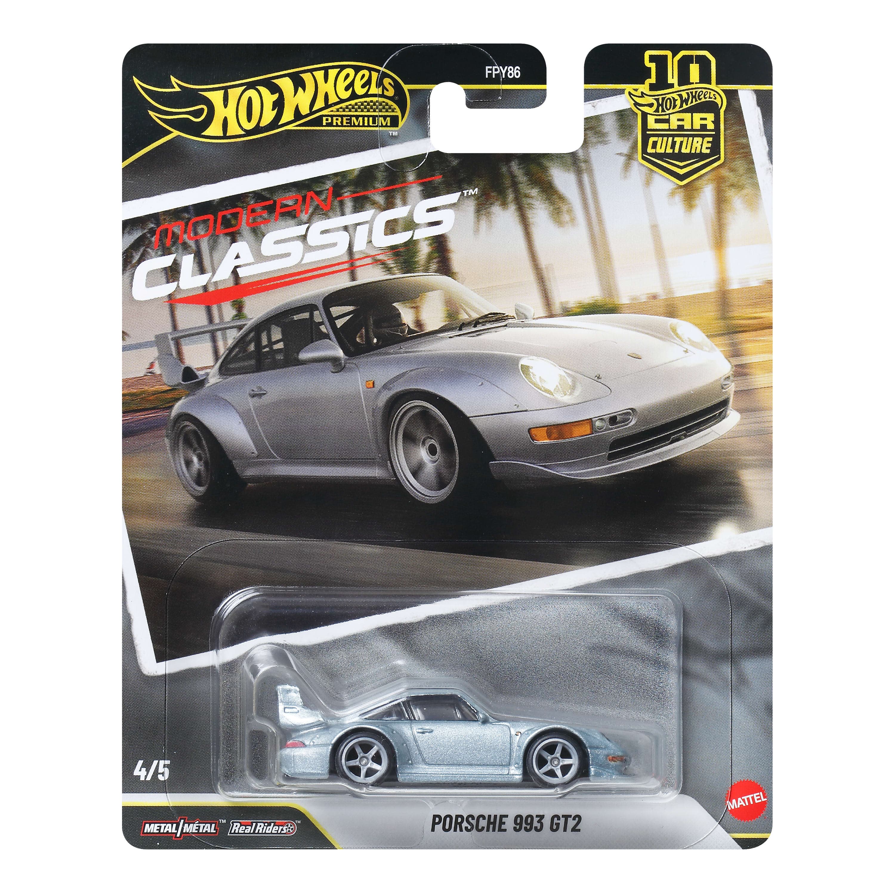 Hot Wheels Collector Vehículo de Colección Auto Cultura Automotriz Porsche 993 GT2