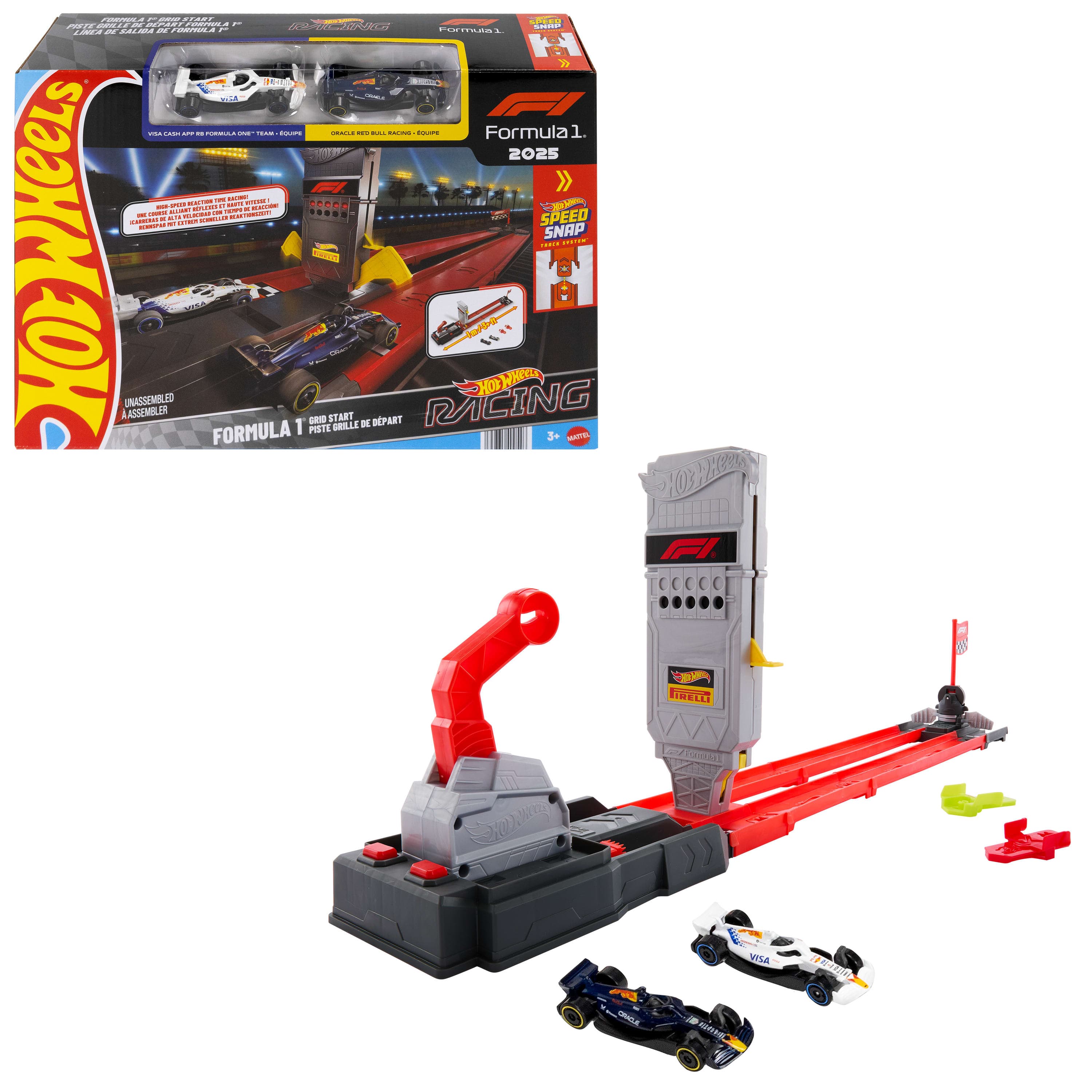 Hot Wheels-Coffret Piste Grille de Départ Formule 1®