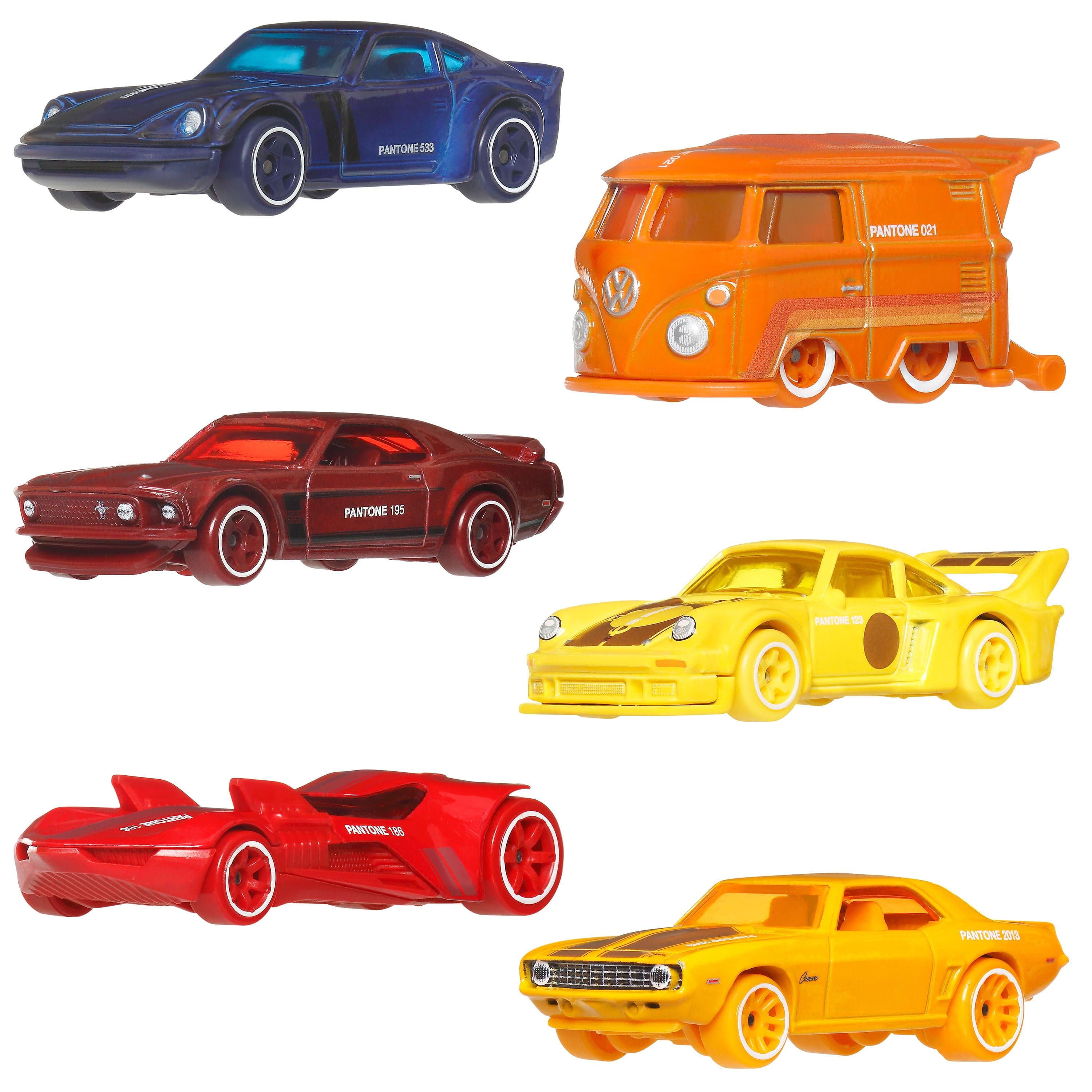 Hot Wheels-Coffret Pantone-Voitures et Van en Métal