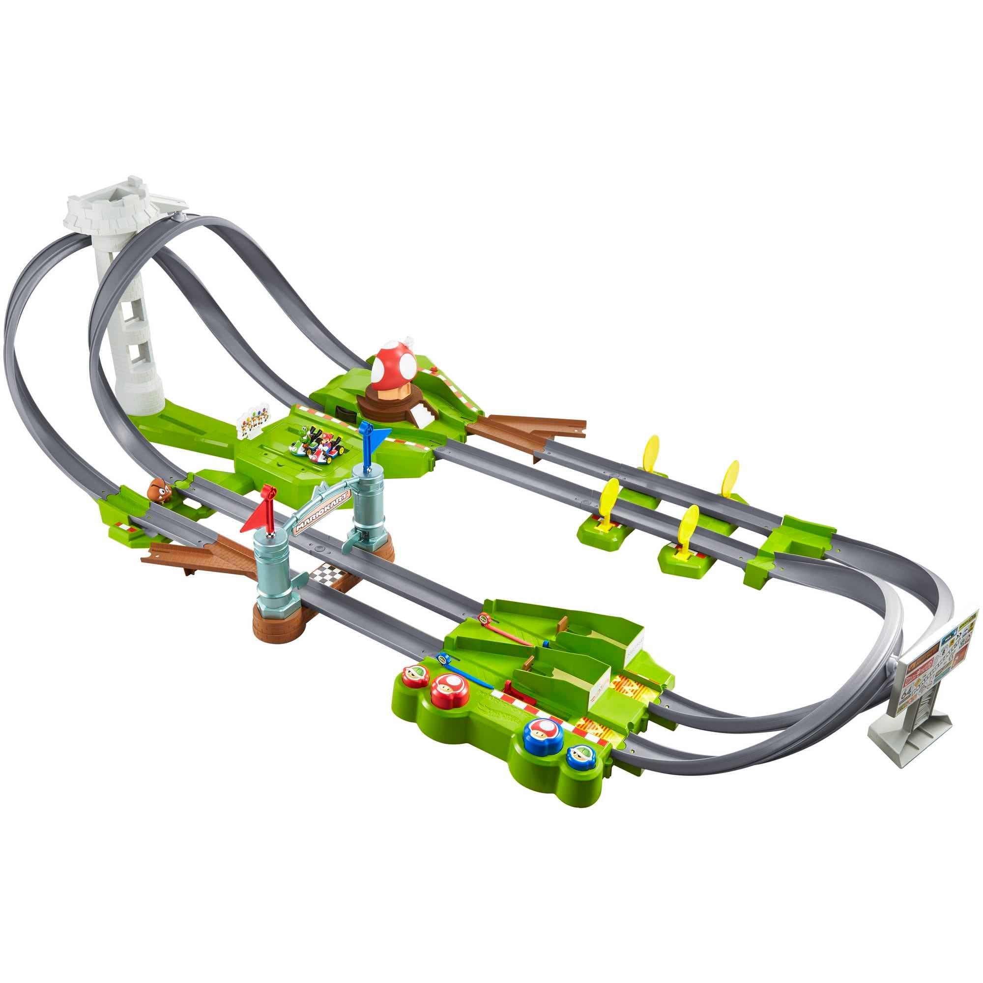 Hot Wheels Mario Kart Pista de Brinquedo Circuito de corrida