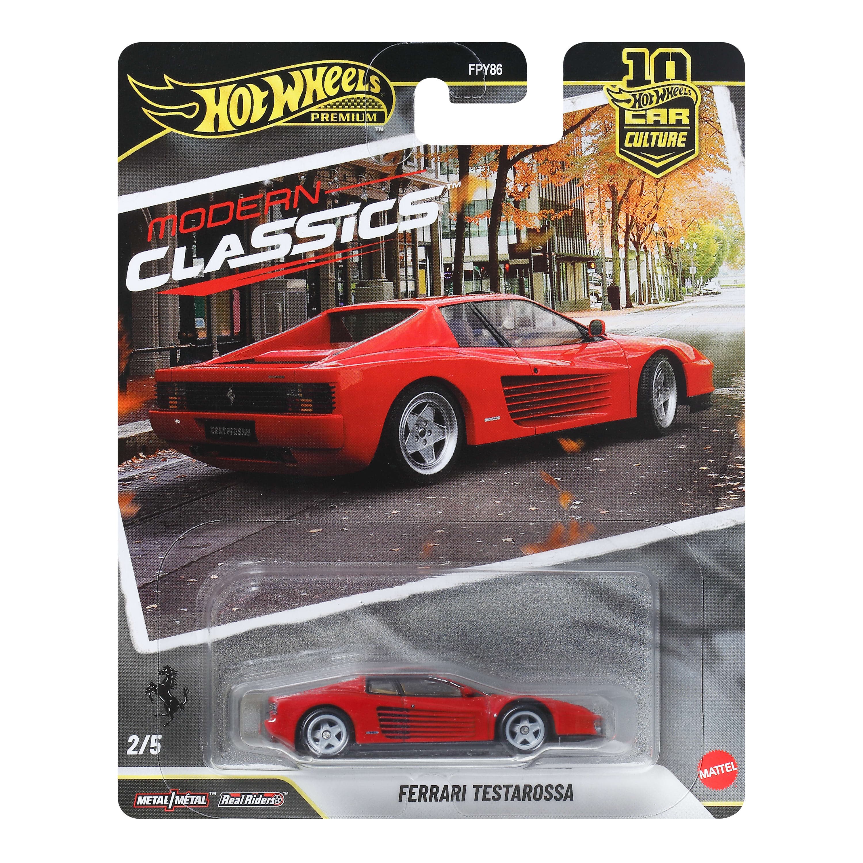 Hot Wheels Collector Vehículo de Colección Auto Cultura Automotriz Ferrari Testarossa