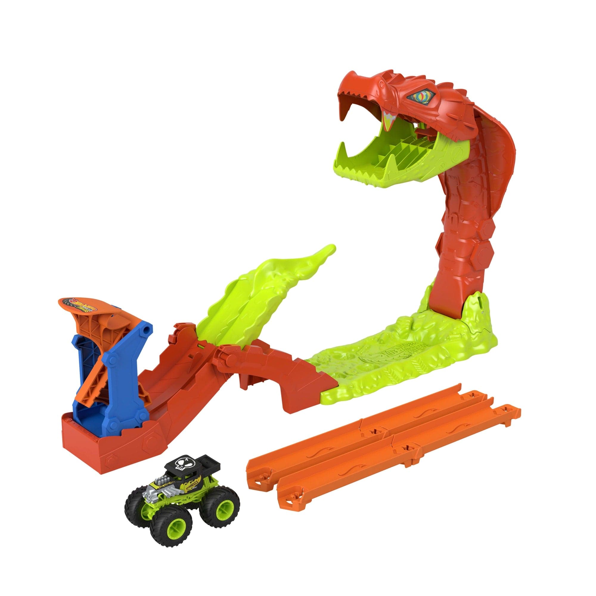 Hot Wheels Coffret Monster Trucks L’Attaque du Serpent