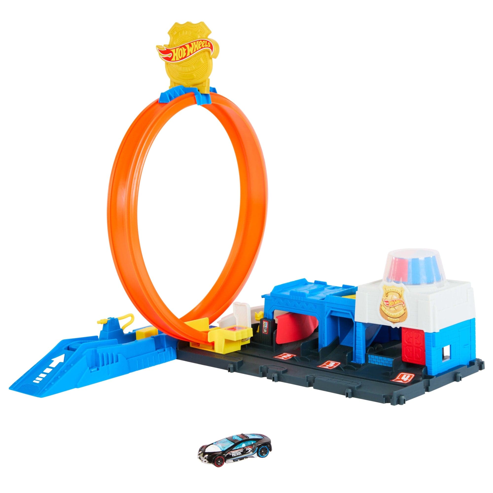 Hot Wheels City Pista de Juguete Súper Estación de Policía