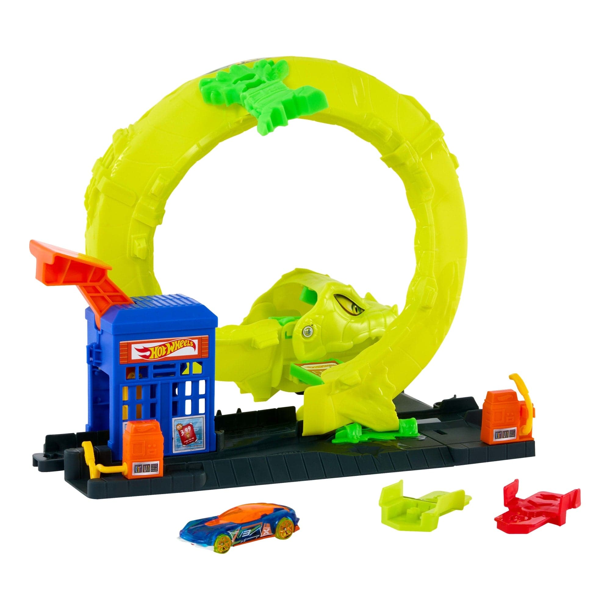 Hot Wheels City Pista de Juguete Ataque de Serpiente