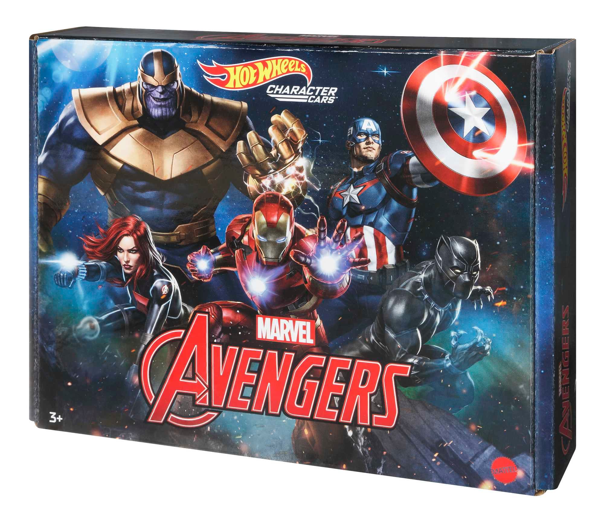 HW Marvel Avengers Véh. Inspirés de Personnages Coffret de 5