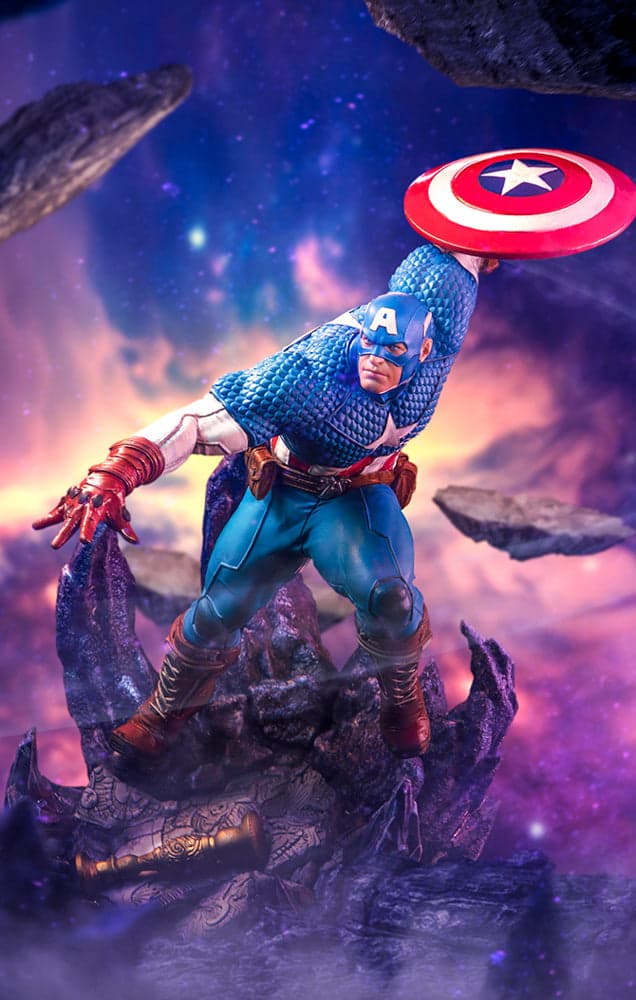 Captain America Deluxe  Infinity Gauntlet Diorama  BDS Art Scale 1/10  Iron Studios