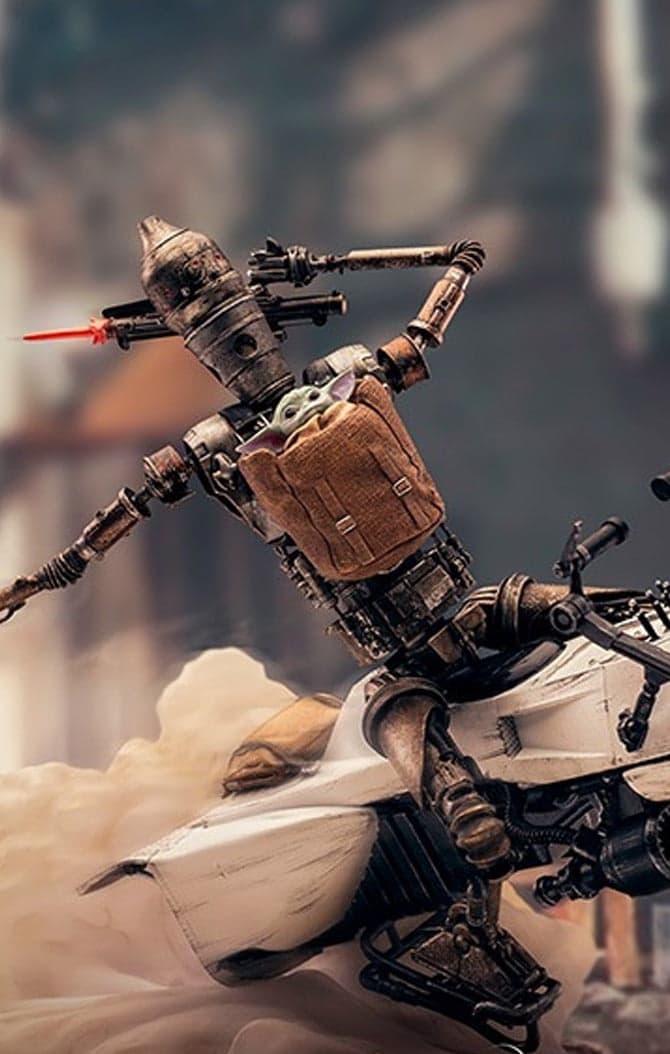 IG-11 and The Child - Star Wars: The Mandalorian - BDS Art Scale 1/10 - Iron Studios
