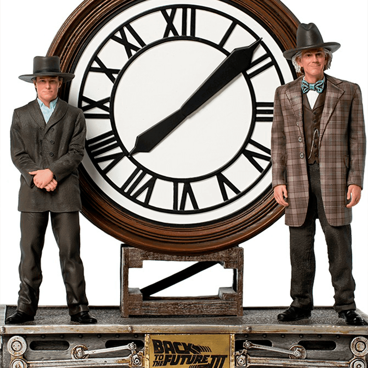 Marty and Doc at the Clock  Back to the Future  Art Scale 1/10  Iron Studios
