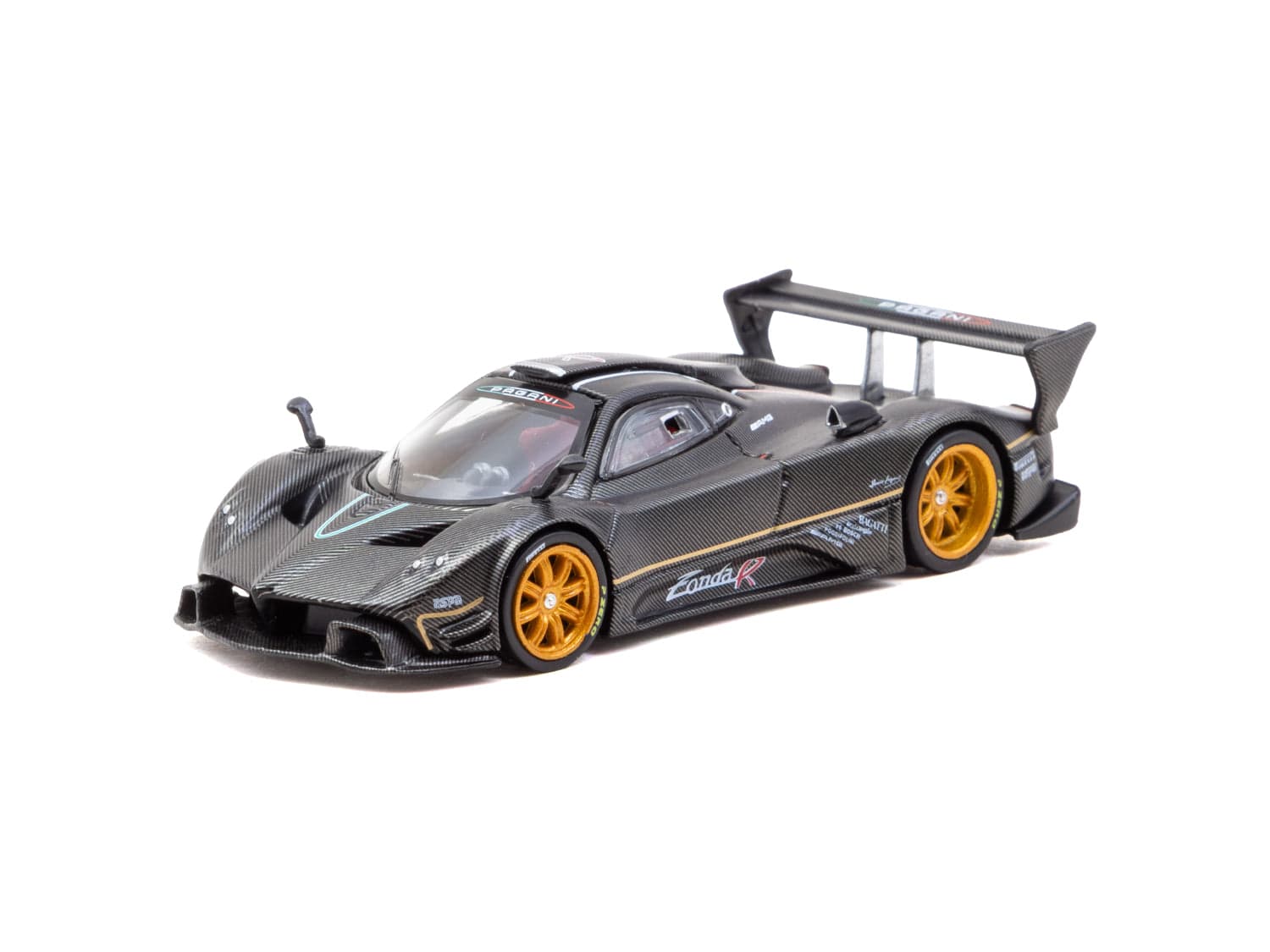 1/64 Pagani Zonda R Matte Exposed Carbon Fiber - Tarmac Works GLOBAL64