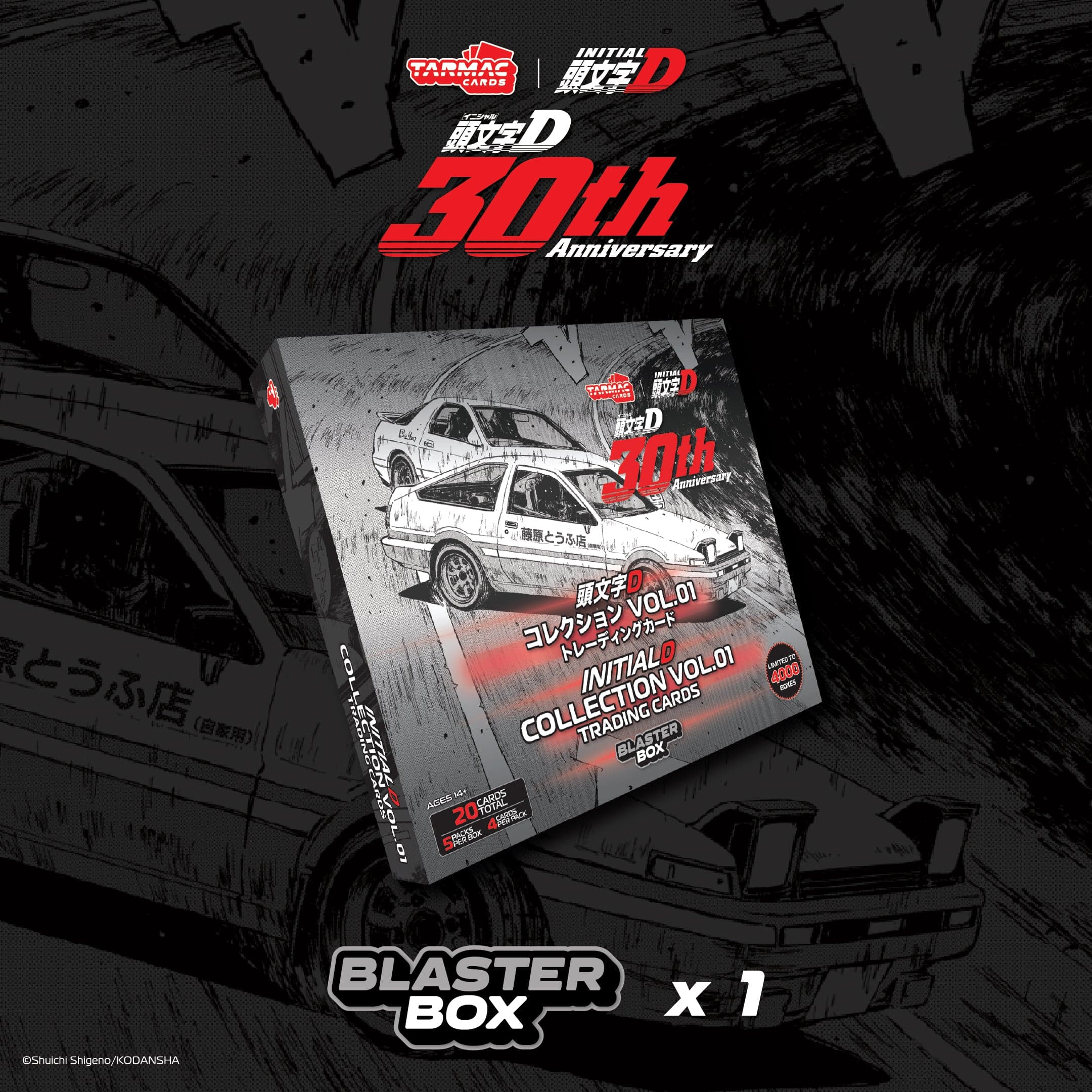 Initial D Collection Vol.01 - 30th Anniversary - Blaster Box (Box) - Tarmac Cards