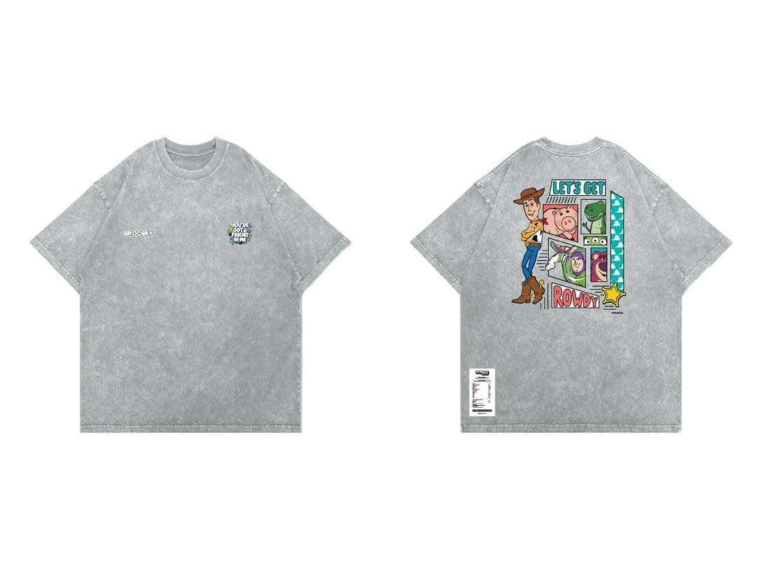 [Kids Size] Washed “Let’s Get Rowdy” Invoice Tee - Tarmac Works x Grocery x Toy Story