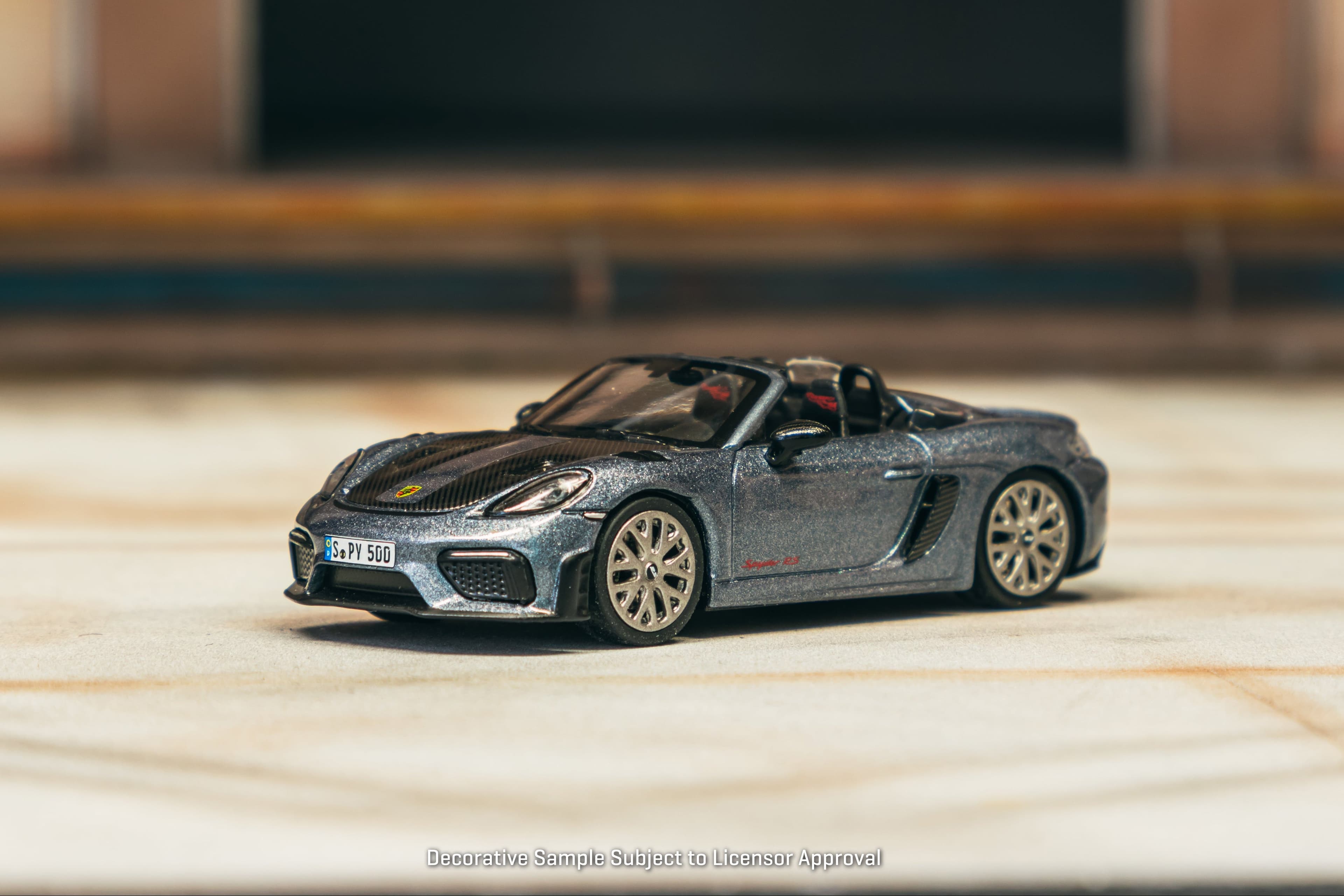 1/64 Porsche 718 Spyder RS Vanadium Grey Metallic - Tarmac Works X Minichamps COLLAB64