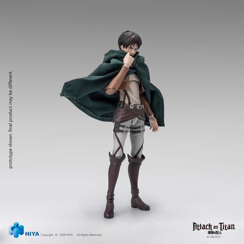 HIYA Exquisite Basic Series  1/12 5.9 Inch Attack on Titan 1-3 Eren Yaeger Action Figure