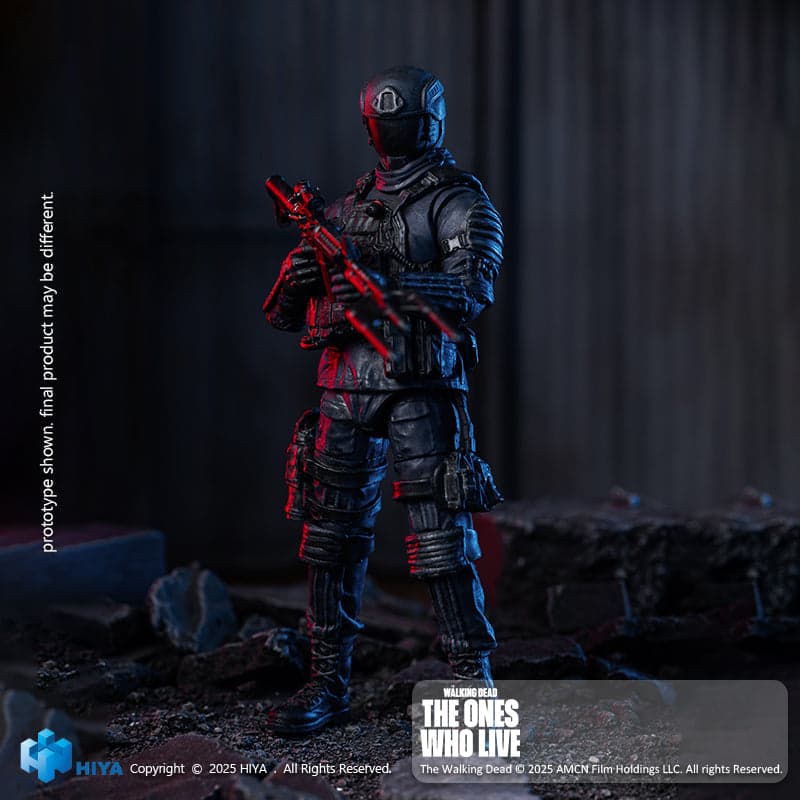 HIYA Exquisite Mini Series 1/18 Scale 4 Inch The Walking Dead The Ones Who Lived CRM Soldier Action Figure