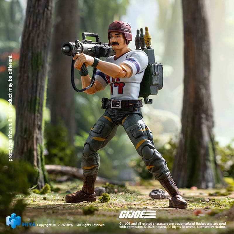 HIYA Exquisite Mini Series 1/18 Scale 4.3 Inch G.I.Joe BAZOOKA Tiger Force Version Action Figure