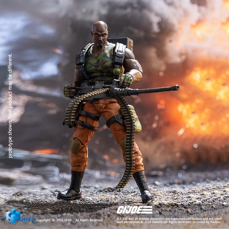 HIYA Exquisite Mini Series 1/18 Scale 4.3 Inch G.I.Joe RoadBlock Action Figure
