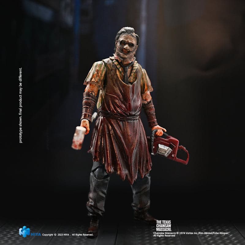 HIYA Exquisite Mini Series 1/18 Scale 4 Inch Texas Chainsaw Massacre 2003 Thomas Hewitt Slaughter Ver. Action Figure