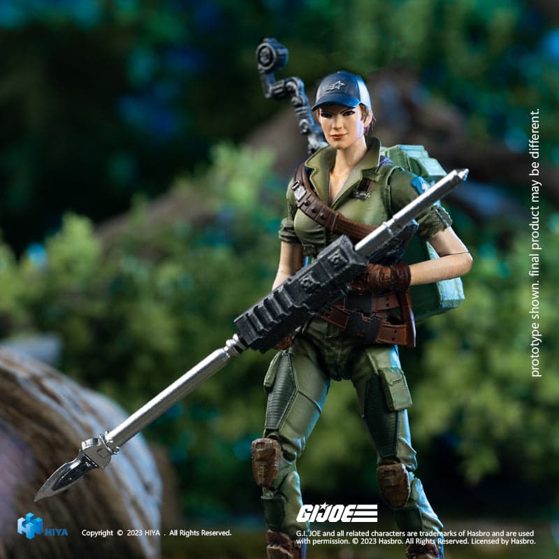 HIYA Exquisite Mini Series 1/18 Scale 4 Inch G.I.Joe Lady Jaye Action Figure