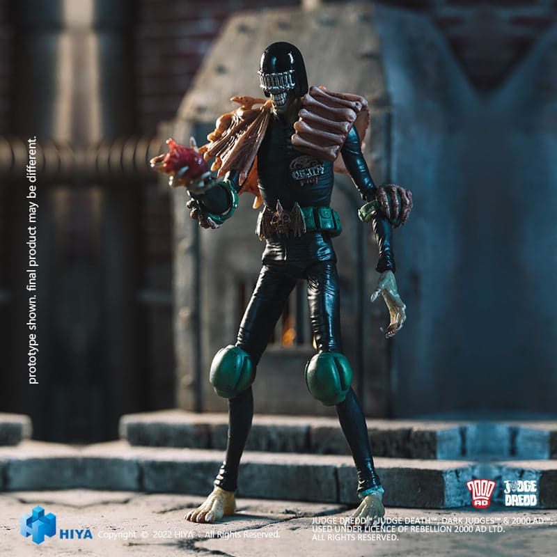 HIYA Exquisite Mini Series 1/18 Scale 4 Inch JUDGE DREDD Judge Death Action Figure