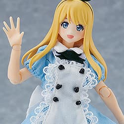figma Female Body (Alice) with Dress + Apron Outfit
