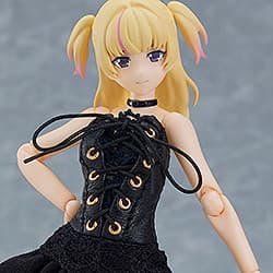 figma Female Body (Yuki) with Black Corset Dress Outfit