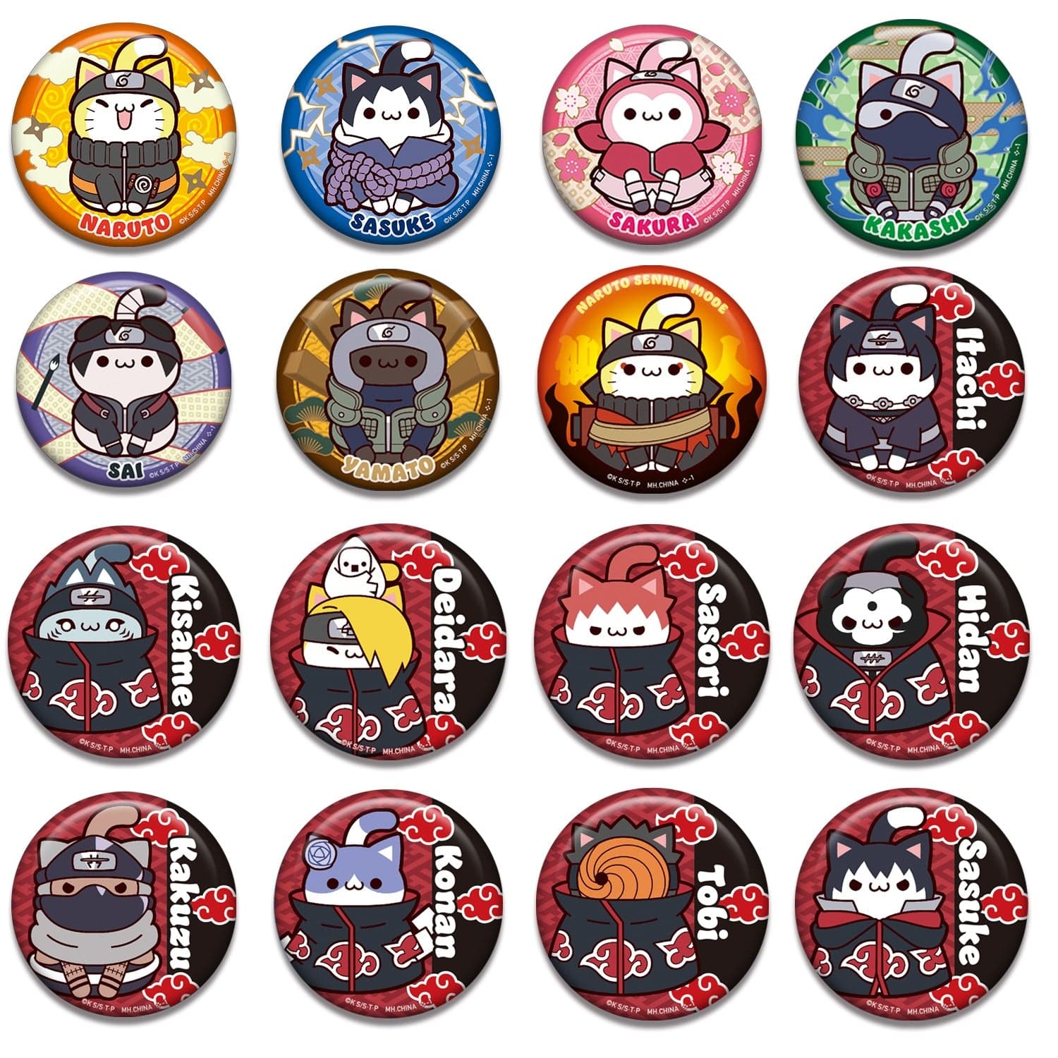 MEGA CAT PROJECT: Naruto Shippuden - Nyaruto! Can Badge Collection 2