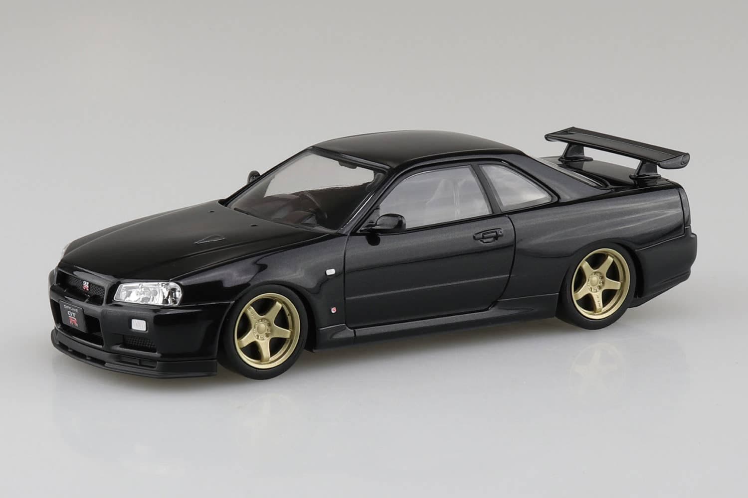 1/32 Nissan R34 Skyline GT-R Custom Wheels (Black Pearl)