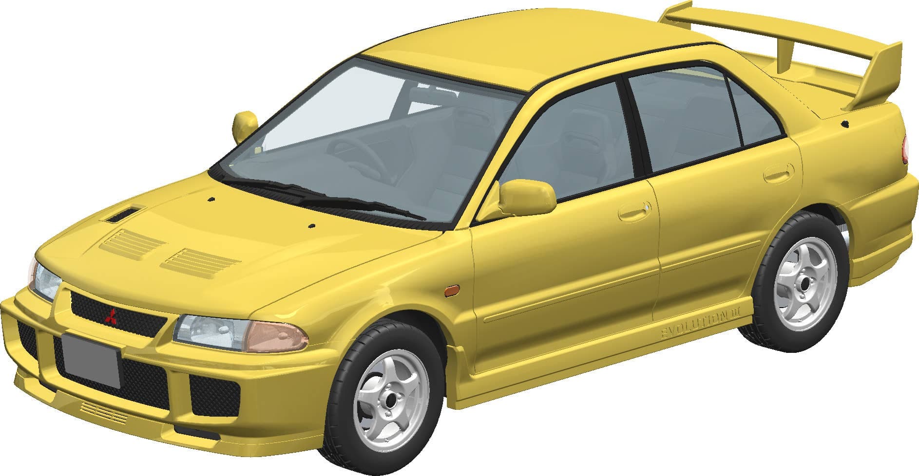 1/24 CE9A LANCER GSR Evolution III 1995 Dandelion Yellow