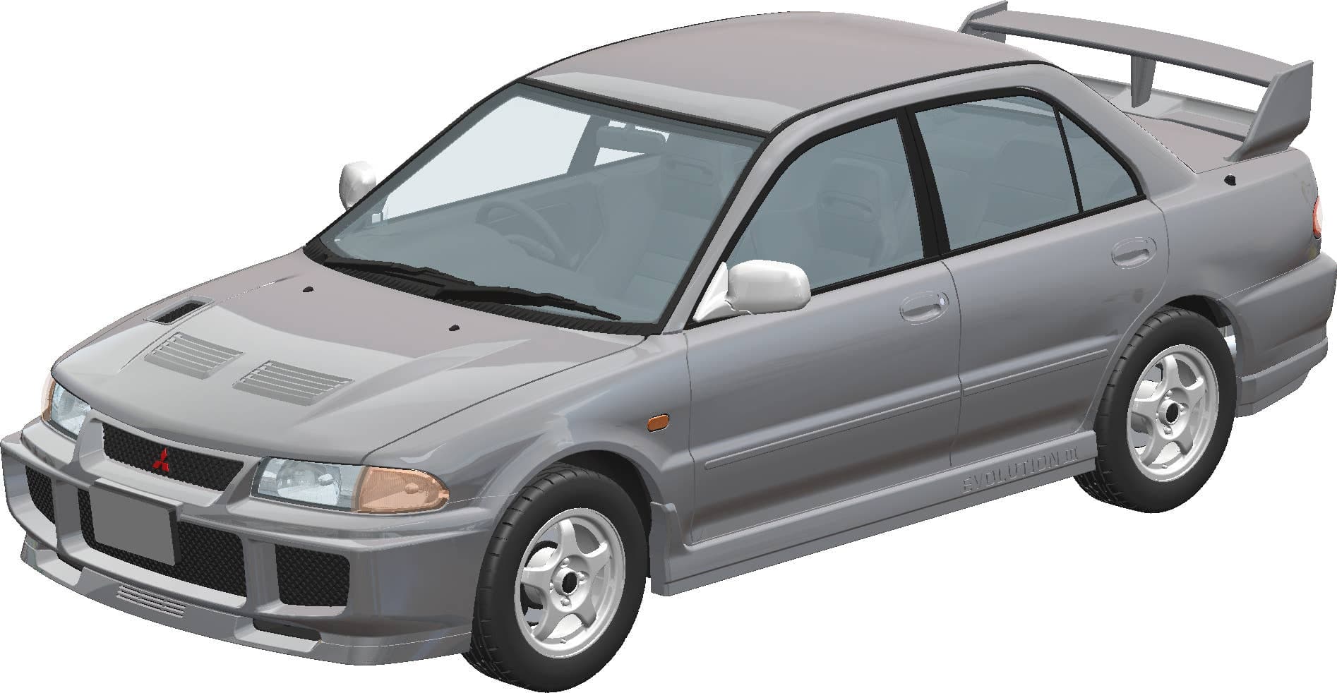 1/24 CE9A LANCER GSR Evolution III 1995 Queens Silver