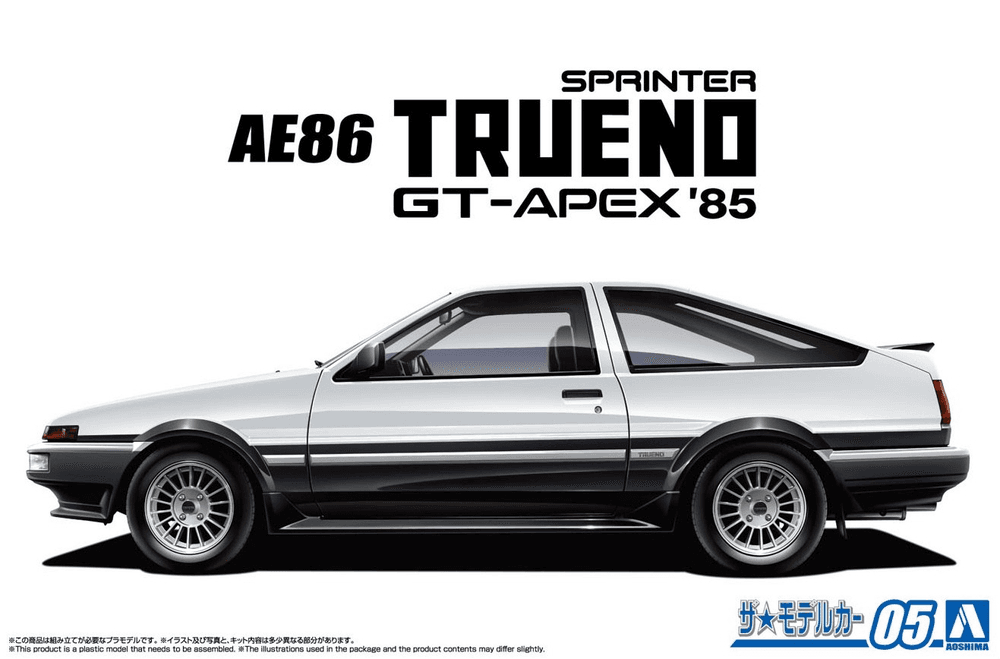1/24 Toyota AE86 Sprinter Trueno GT-APEX '85