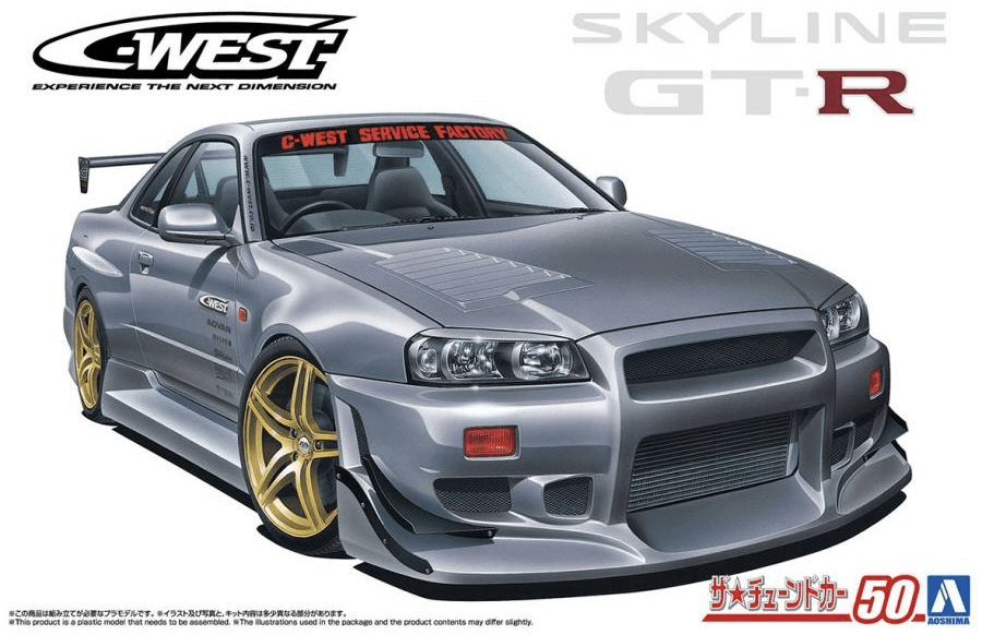 1/24 C-WEST BNR34 Skyline GT-R '02 (Nissan)