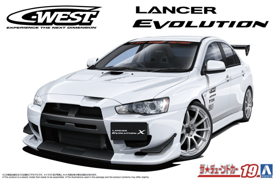 1/24 C-WEST CZ4A Lancer Evolution X '07 (Mitsubishi)