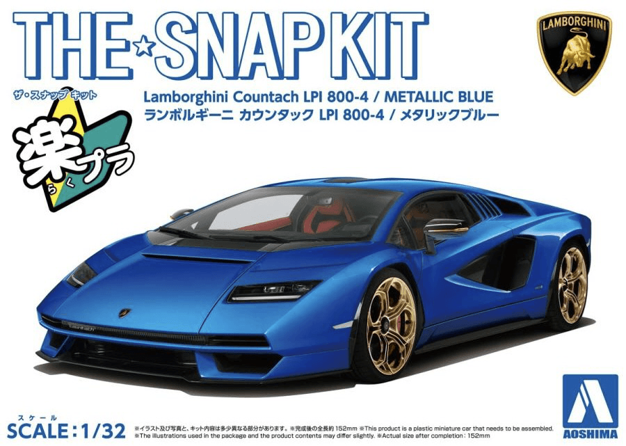 1/32 Lamborghini Countach LPI 800-4 (Metallic Blue)
